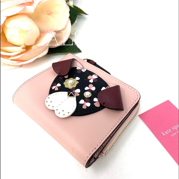 Kate♠️Spade Small ZIP Bifolder Wallet Cherrywood - Picture 6 of 7